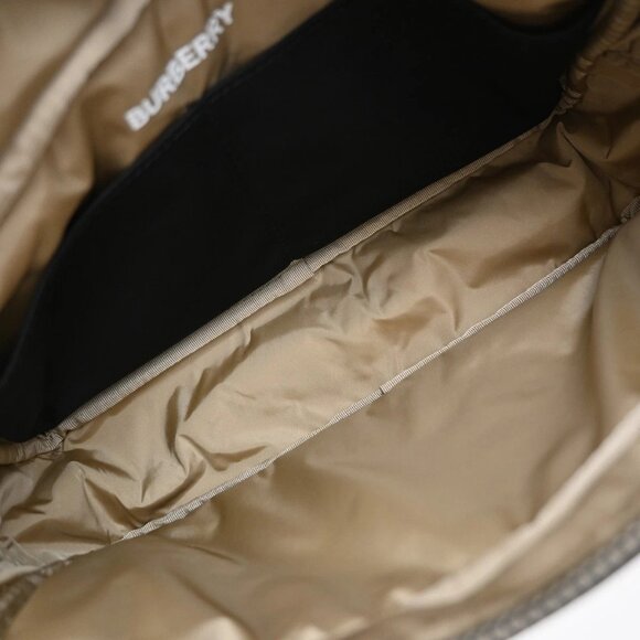 BURBERRY Logo Clutch Pouch Bag Nylon Black SHW 65RF576 - Picture 10 of 16